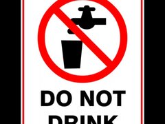 Sign do not drink